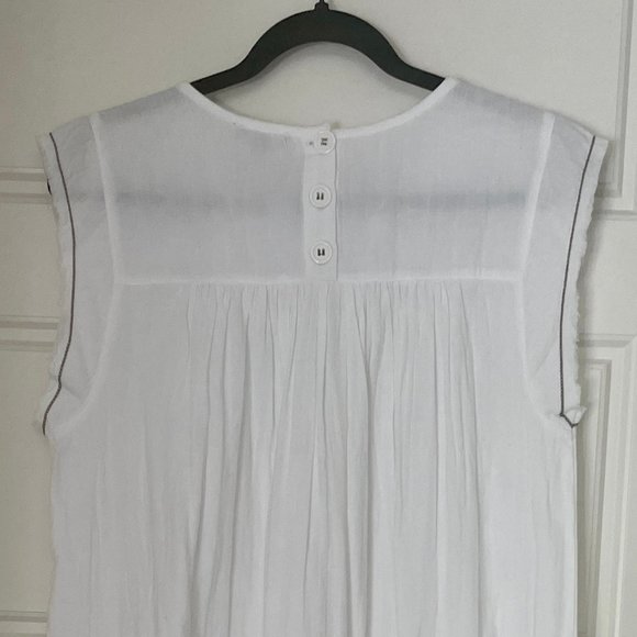LILLA P CAP SLEEVE DRESS WHITE SIZE M NWT - Picture 9 of 16